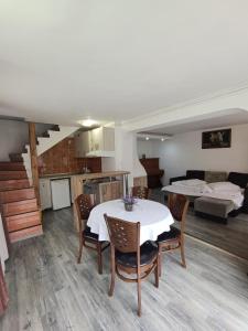 Dining area in a vendégházakat