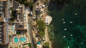 an aerial view of boats in the water next to buildings at Inmood Aucanada 4 Sup in Port d'Alcudia +37 photos