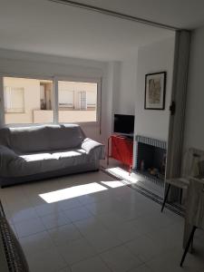 Posedenie v ubytovaní Apartment Vinaroz with swimming pools for 4 people