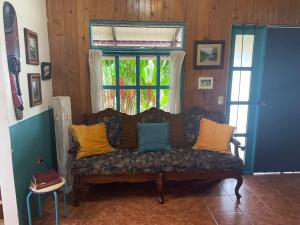 Posezení v ubytování Equipped cottage in Laguna Hule
