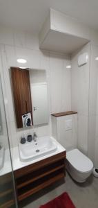 Koupelna v ubytování Apartmani Jovanovic - Rafailovici
