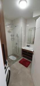 Koupelna v ubytování Apartmani Jovanovic - Rafailovici + 36 fotografií