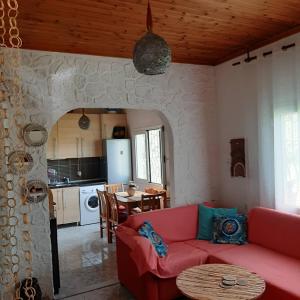 Η κουζίνα ή μικρή κουζίνα στο Boho beach house