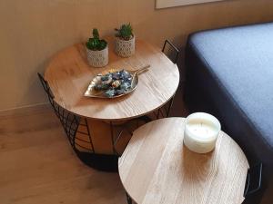 Istumisnurk majutusasutuses Marevi gezellige chalet in Geel