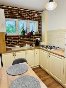 Køkken eller tekøkken på Blue Apartment + 16 billeder