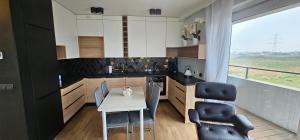 Η κουζίνα ή μικρή κουζίνα στο Apartamenty Natura