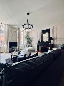 TV a/nebo společenská místnost v ubytování L'Haussmanien au Coeur de ville