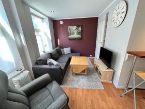 Posezení v ubytování Narvik city apartment