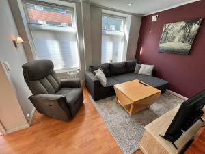 Posezení v ubytování Narvik city apartment