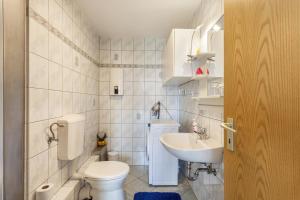 Koupelna v ubytování Ferienwohnung Am Wald