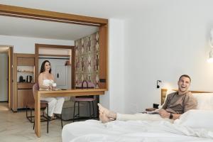 Łóżko lub łóżka w pokoju w obiekcie Stic Urban Hotel & SPA