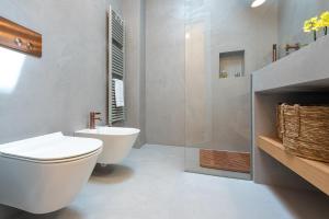 Koupelna v ubytování B&B Lu Cuccuviu