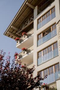 Balkon lub taras w obiekcie Hotel Alpine Palace