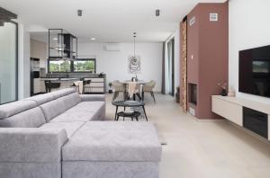 Χώρος καθιστικού στο New Villa 55 - Vrsi heated pool jacuzzi sauna