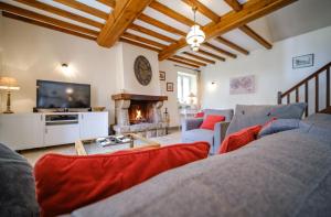 Posezení v ubytování Domaine de Houtteville - Gîtes - Omaha Beach Normandy