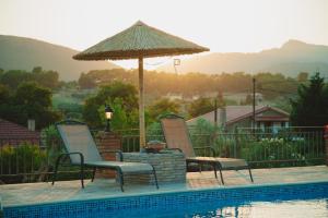 Fotografie z fotogalerie ubytování Traditional house Alexis Coco with pool and fire place v destinaci Tríkorfon