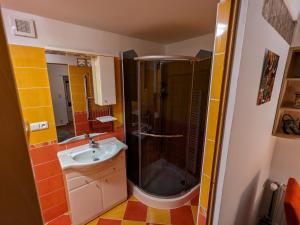 Koupelna v ubytování Romantický apartmán Staré Město Liberec