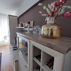 Kuchyň nebo kuchyňský kout v ubytování Apartman West Side
