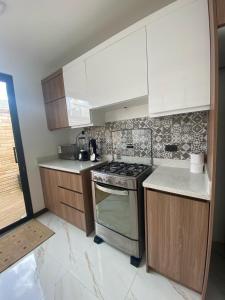 Kuchyň nebo kuchyňský kout v ubytování Pent House Exclusivo