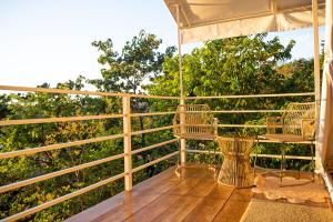 Ban công/sân hiên tại Quimera Glamping