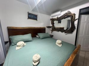 En eller flere senge i et værelse på Zury House