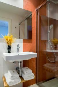 Koupelna v ubytování Hostal Barris