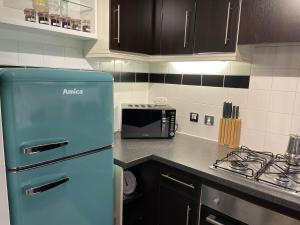 Lombok Apartment near Old Street,Islington,Angel的厨房或小厨房