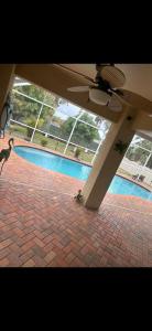 a view of a swimming pool in a building at Beautiful Home with Pool in Cape Coral