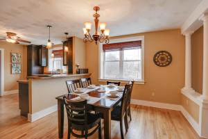 a dining room with a table and chairs at Finger Lakes Retreat 3 Mi to the Water! in Himrod