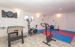 Fitness centrum a/nebo fitness zařízení v ubytování 4 Bedroom Amazing Home In Grebastica