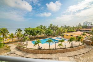 Bazén v ubytování Magico Apartamento Frente al Mar 2 Habitaciones MSC33 nebo v jeho okolí + 18 fotografií