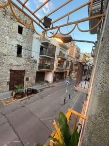 a view of an empty street from a building at PORT BLANC APARTMENTS 6 PERS in Arenys de Mar