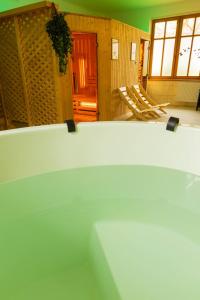 a close up of a bath tub in a room at Aparthotel Bellamonte in Zakopane