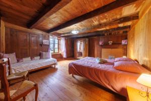 Postel nebo postele na pokoji v ubytování L'Anglardoise - Maison pour 7 voyageurs