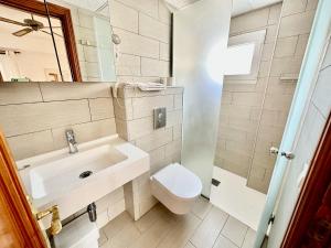 Koupelna v ubytování Hotel Marbel