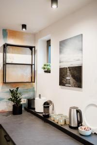 A kitchen or kitchenette at Zafír Home