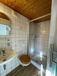 Kúpeľňa v ubytovaní Littehof - Ferienwohnungen in der Oberlausitz
