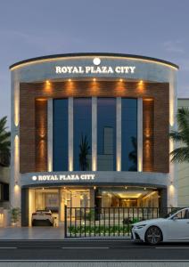 a rendering of a hotel with a car in front at Royal Plaza City in Kozhikode