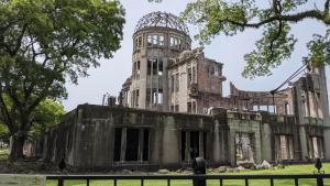 an old building with a clock tower on top at Toyoko Inn Hiroshima-eki Minami-guchi Migi in Hiroshima