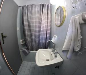 A bathroom at Irene Hotel Leros