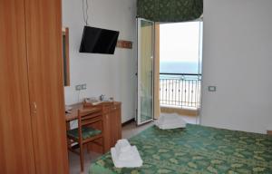 TV a/nebo společenská místnost v ubytování Hotel Belvedere