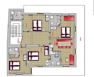 Plán poschodí v ubytovaní A CASA Opal Appartements