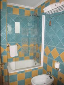 Koupelna v ubytování Boutique Hotel Pueblo