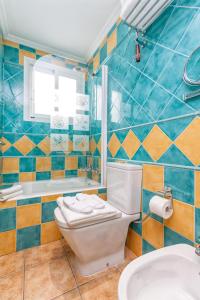 Koupelna v ubytování Boutique Hotel Pueblo