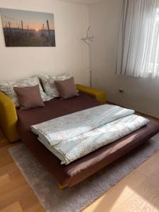 Rúm í herbergi á Haus Edler