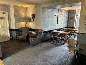 Een zitgedeelte bij The Queens Hotel Harlech