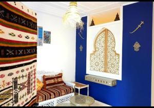 Χώρος καθιστικού στο The Arabesque House