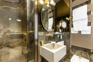 Koupelna v ubytování Hotel Palazzina Sardi