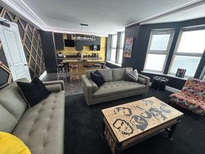 Posezení v ubytování Swish Luxury Holiday Apartments