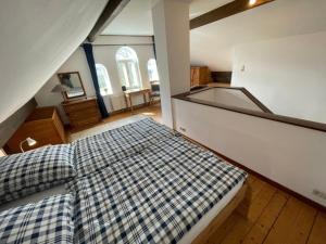 Postel nebo postele na pokoji v ubytování Landhaus up de Warft - Friesenrose